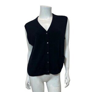 Eterne Elton Vest in Black Size M/L